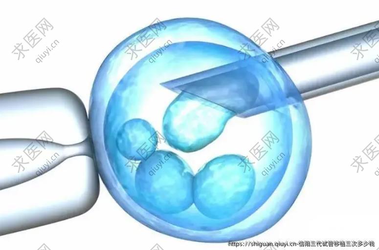 信阳三代试管移植三次多少钱